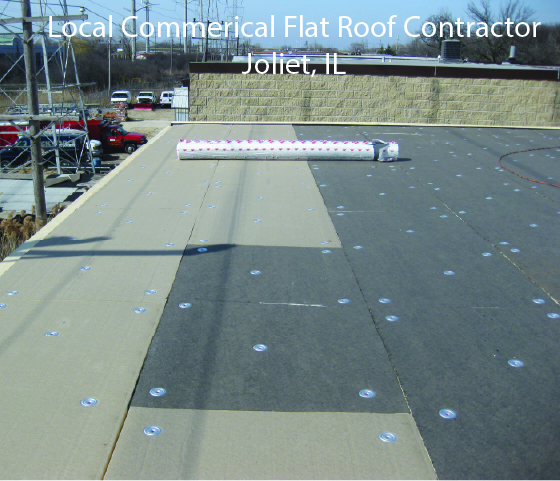 Local commercial flat roof contractor joliet IL